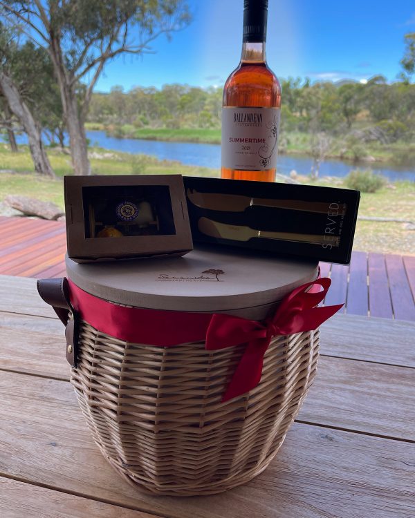 Serenita Stanthorpe Stannum Glamping Tent picnic basket to purchase